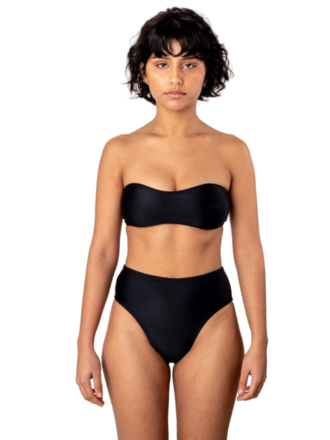 Minnow Bathers Orlando strapless Bikini top . Black