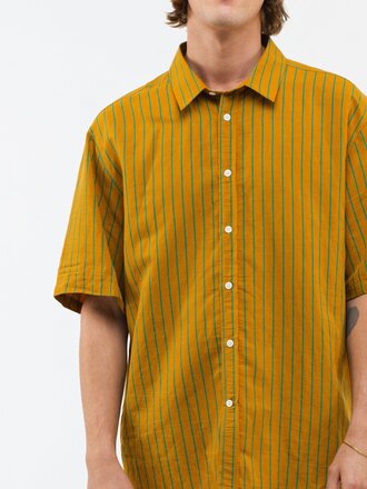 Castart Malibu striped shirt . Brown Castart Malibu striped shirt . Brown