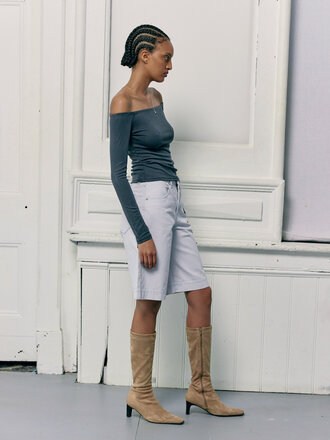 Permanent Vacation Haut épaules dénudées Composure . Anthracite