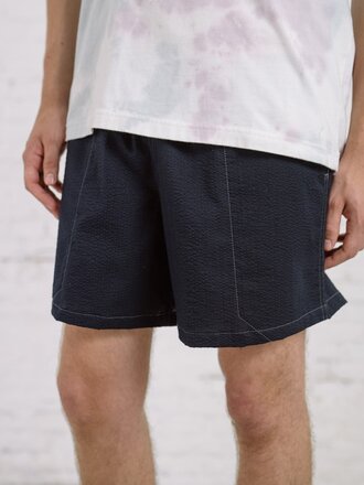 Howlin' Magic Shorts in japanese seersucker . Navy
