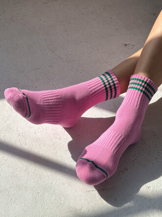 Le Bon Shoppe Girlfriend socks . Rose Pink