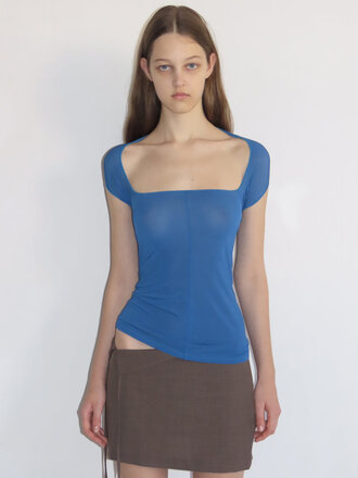 Paloma Wool Haut multiposition Emy . Bleu Paloma Wool Haut multiposition Emy . Bleu