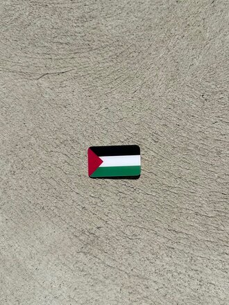 Keffiyeh Mtl Épinglette drapeau Palestine