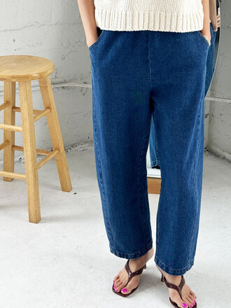 Le Bon Shoppe Pantalon Arc . Denim bleu