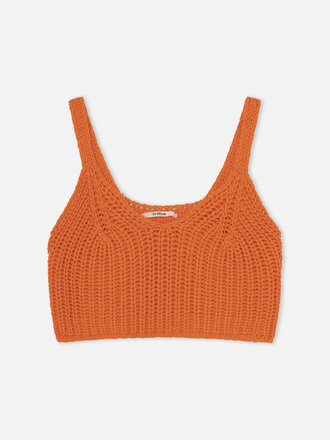 Dr Bloom Mariquita knit top . Orange