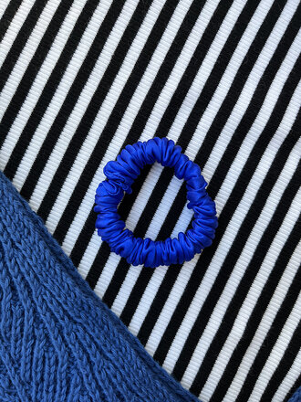 A Bronze Age Mini scrunchie . Royal Blue