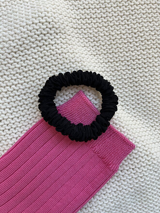 A Bronze Age Mini scrunchie . Black