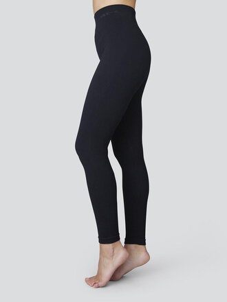 Swedish Stockings Legging en rib Tyra . Noir Swedish Stockings Legging en rib Tyra . Noir