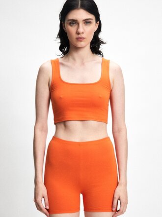 Rita Row Cami écourtée en coton bio Orbiter . Orange Rita Row Cami écourtée en coton bio Orbiter . Orange