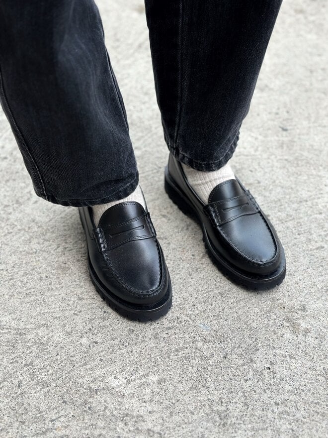 Padror Leather Laced Shoes. Black - Betina Lou Padror Leather Laced Shoes. Black - Betina Lou