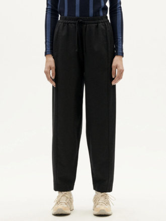 Thinking Mu Pantalons Esther en coton bio et tencel . Noir Thinking Mu Pantalons Esther en coton bio et tencel . Noir