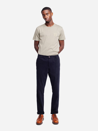 Olow Pantalon chino en coton bio doux . Marine Olow Pantalon chino en coton bio doux . Marine
