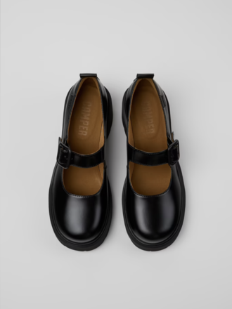 Camper Milah leather Mary Jane . Black Camper Milah leather Mary Jane . Black