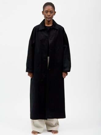 Black to grey Lake Coat Trench . Black
