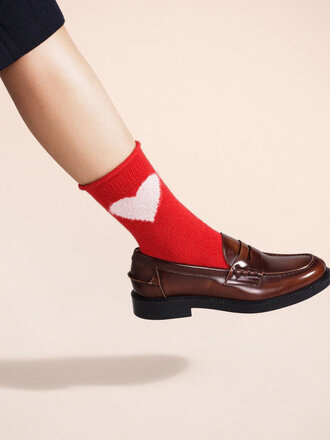 Hansel from Basel Chaussettes en cachemire Love . Rouge Hansel from Basel Chaussettes en cachemire Love . Rouge