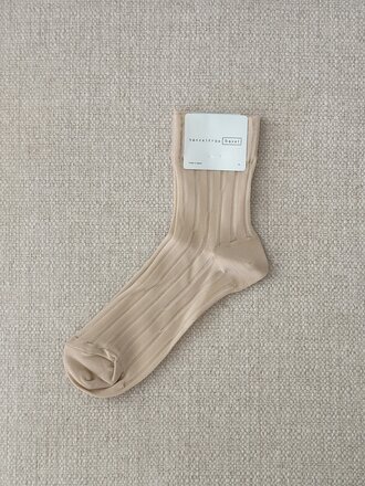 Hansel from Basel Mykonos Sheer socks . Ivory