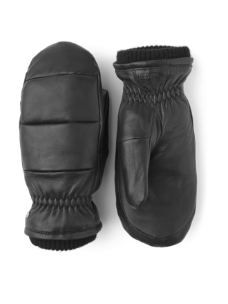 Hestra Torun Leather Mitten . Black Hestra Torun Leather Mitten . Black