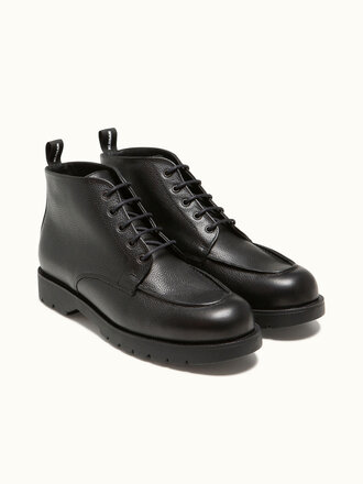 Kleman Oxal Veg tanned Leather Laced Boots . Black Kleman Oxal Veg tanned Leather Laced Boots . Black