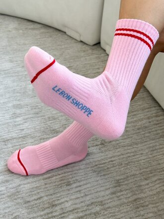 Le Bon Shoppe Chaussettes Boyfriend . Amour Pink