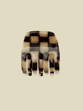 Karst Small haire claw clip . Faded Checker