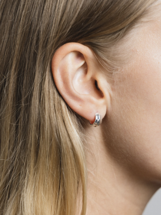 Wolf Circus Small Bodie hoops . Sterling Silver Wolf Circus Small Bodie hoops . Sterling Silver