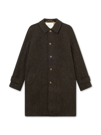 Forét Manteau en laine Shelter . Noir kaki Forét Manteau en laine Shelter . Noir kaki