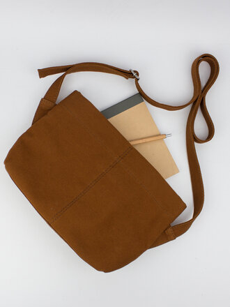 Le Bas Petit sac en coton Utility Crossbody . Orange brûlé Le Bas Petit sac en coton Utility Crossbody . Orange brûlé