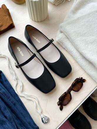 Rita Row Ballerine en cuir Verda . Noir Rita Row Ballerine en cuir Verda . Noir