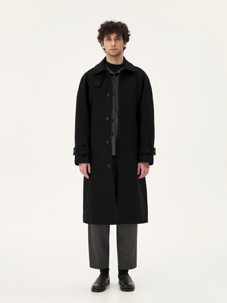 Noyoco Manteau en laine unisexe Verlaine . Noir Noyoco Manteau en laine unisexe Verlaine . Noir