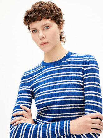 Armedangels Chandail en coton bio Alaania . Lapis Bleu Avoine Armedangels Chandail en coton bio Alaania . Lapis Bleu Avoine