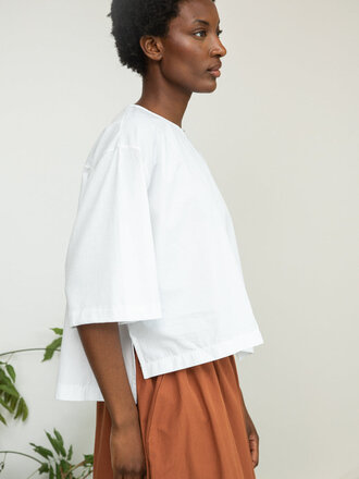 Beaumont Organic Shay Organic cotton top . WHite Beaumont Organic Shay Organic cotton top . WHite