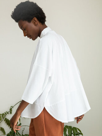 Beaumont Organic Lissie Organic cotton shirt . White Beaumont Organic Lissie Organic cotton shirt . White