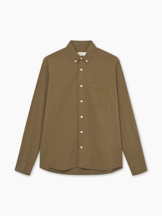 Forét Chemise en seersucker Hornet . Olive Forét Chemise en seersucker Hornet . Olive