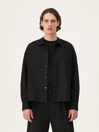 Noyoco Bora Organic cotton shirt . Black