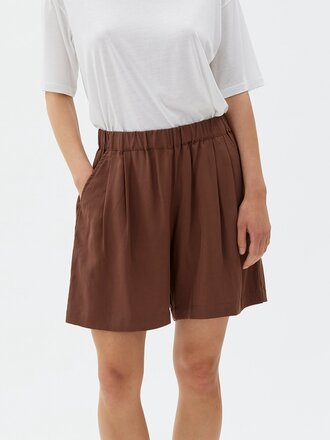 Maska Shorts à plis en tencel Sira . Marron Maska Shorts à plis en tencel Sira . Marron