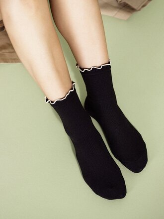 Hansel from Basel Thermal Ruffle Sporty Grip Crew . Black