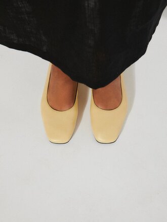 Rita Row Ballerines en cuir Bausch . Vanille Rita Row Ballerines en cuir Bausch . Vanille