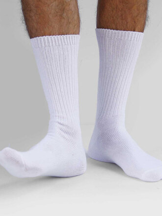 Okayok Chaussettes unisexes teintes en coton . Blanc Okayok Chaussettes unisexes teintes en coton . Blanc