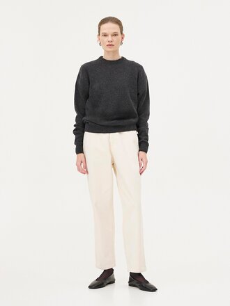 Noyoco Malmo wool sweater . Anthracite