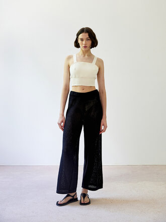 Diarte Alameda knit pants . Black