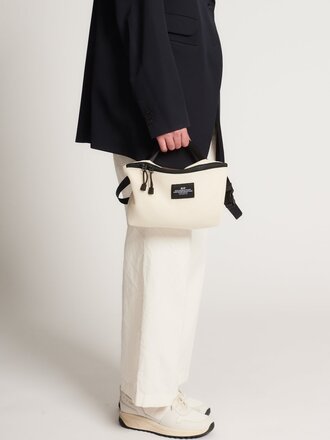 Bags in Progress Ripstop crossbody Fannypack. Ivory