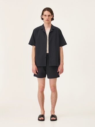 Noyoco Orléans short sleeve shirt . Dark Blue Noyoco Orléans short sleeve shirt . Dark Blue