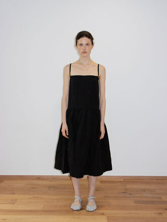 Susumu Garcon recycled nylon and cotton dress . Black Susumu Garcon recycled nylon and cotton dress . Black