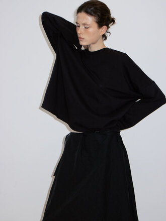 Susumu T-Shirt manches longues coton bio . Noir Susumu T-Shirt manches longues coton bio . Noir