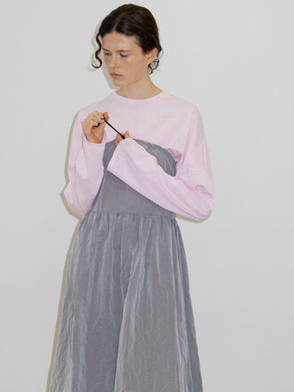 Susumu Organic cotton Longleeve Tee . Pink Susumu Organic cotton Longleeve Tee . Pink