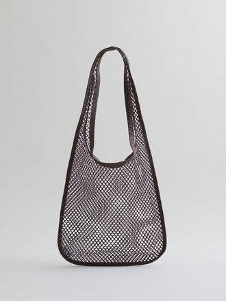 Are Studio Sac en filet et cuir Field . Tabac Are Studio Sac en filet et cuir Field . Tabac