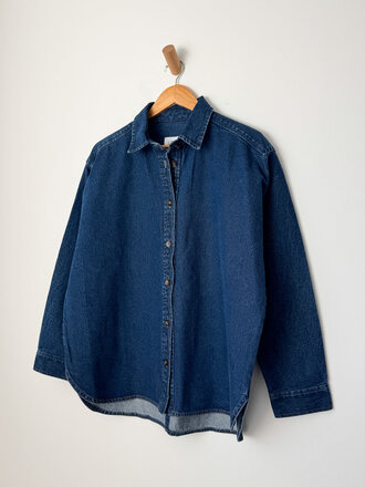 Le Bon Shoppe Owen denim overshirt . Dark denim