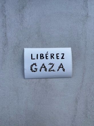 Sarinart Libérez Gaza sticker
