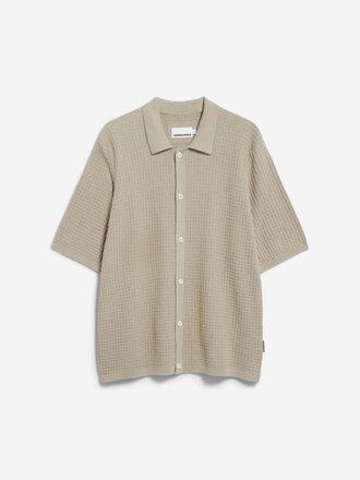 Armedangels Eduaardo waffle knit shirt . Sand Armedangels Eduaardo waffle knit shirt . Sand