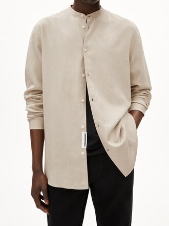 Armedangels Vaaleronimous viscose and linen shirt . Sand Armedangels Vaaleronimous viscose and linen shirt . Sand